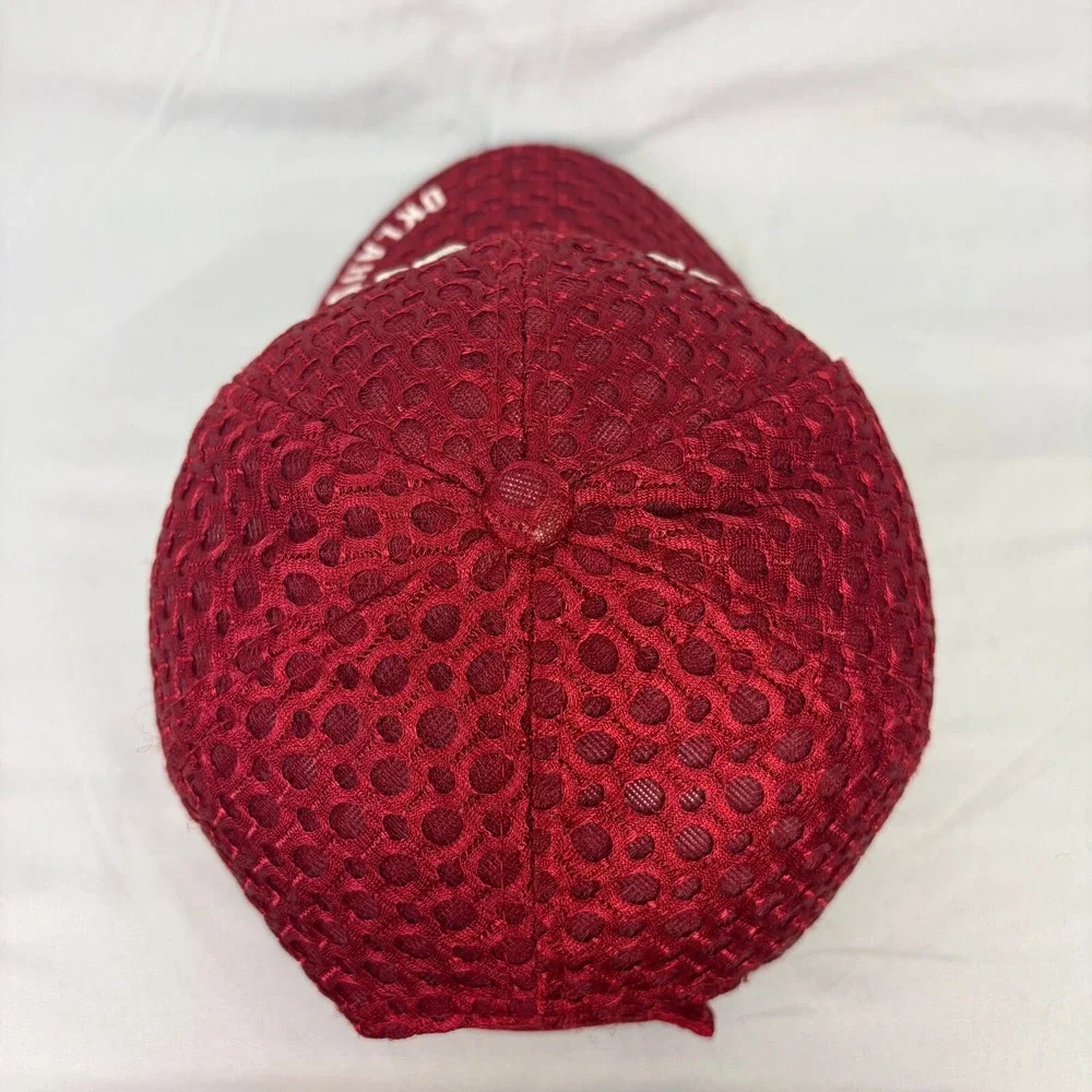 Unbranded Oklahoma Sooners Hat Mesh Cap Mens OSFM Red Embroidered NCAA